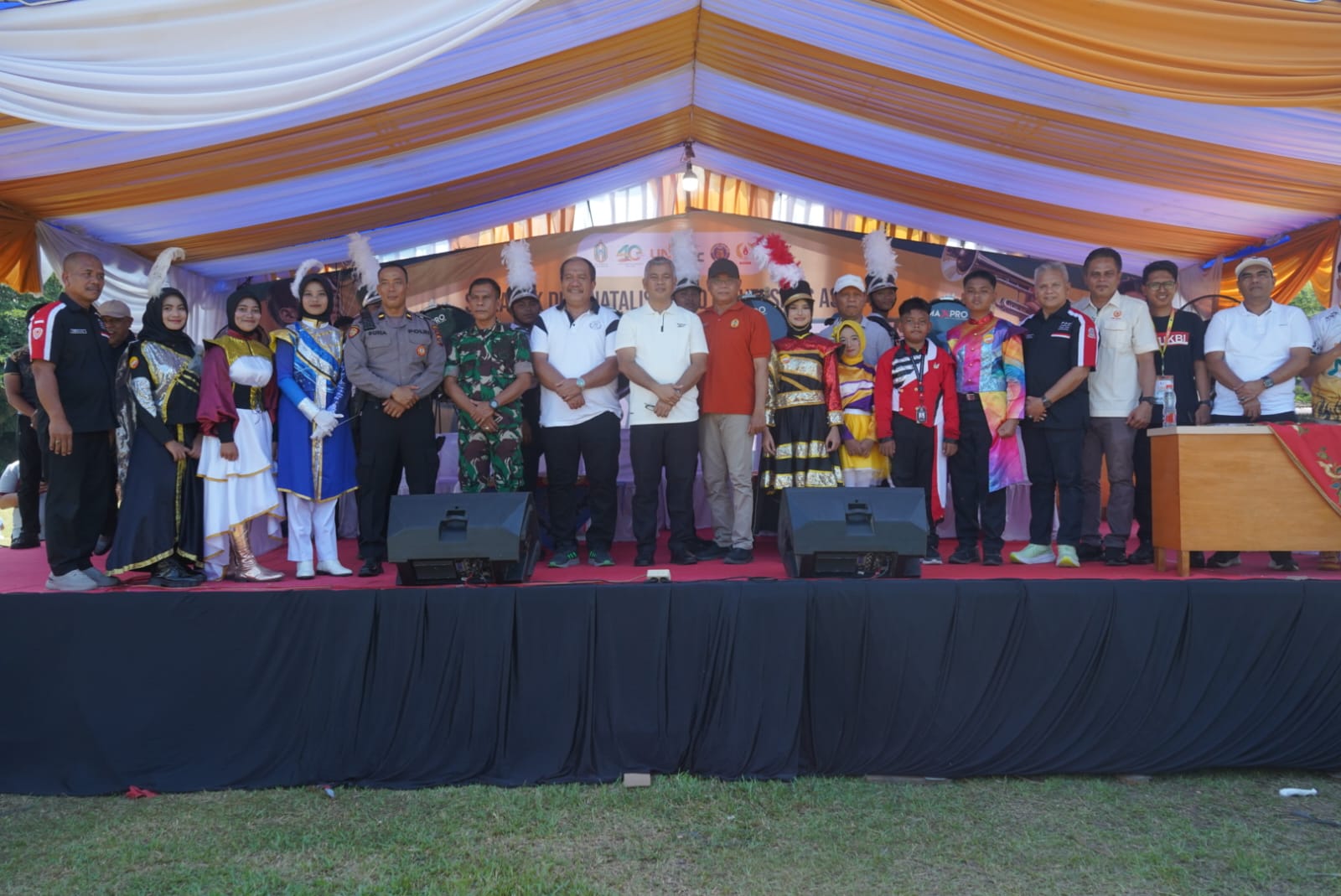 Meriahkan Dies Natalis ke-40 UNA, Bupati Asahan Buka Kompetisi Marching Band NBC 2026